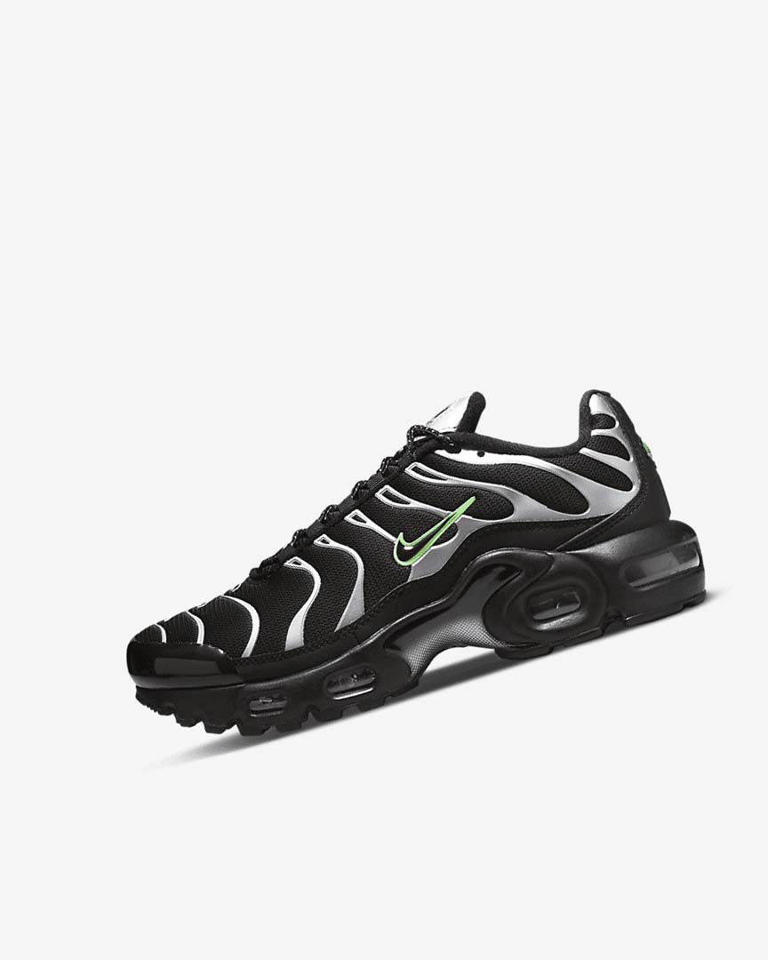 Nike Air Max Plus Joggesko Jente Svarte Grønn Metal Sølv Svarte | NO4656