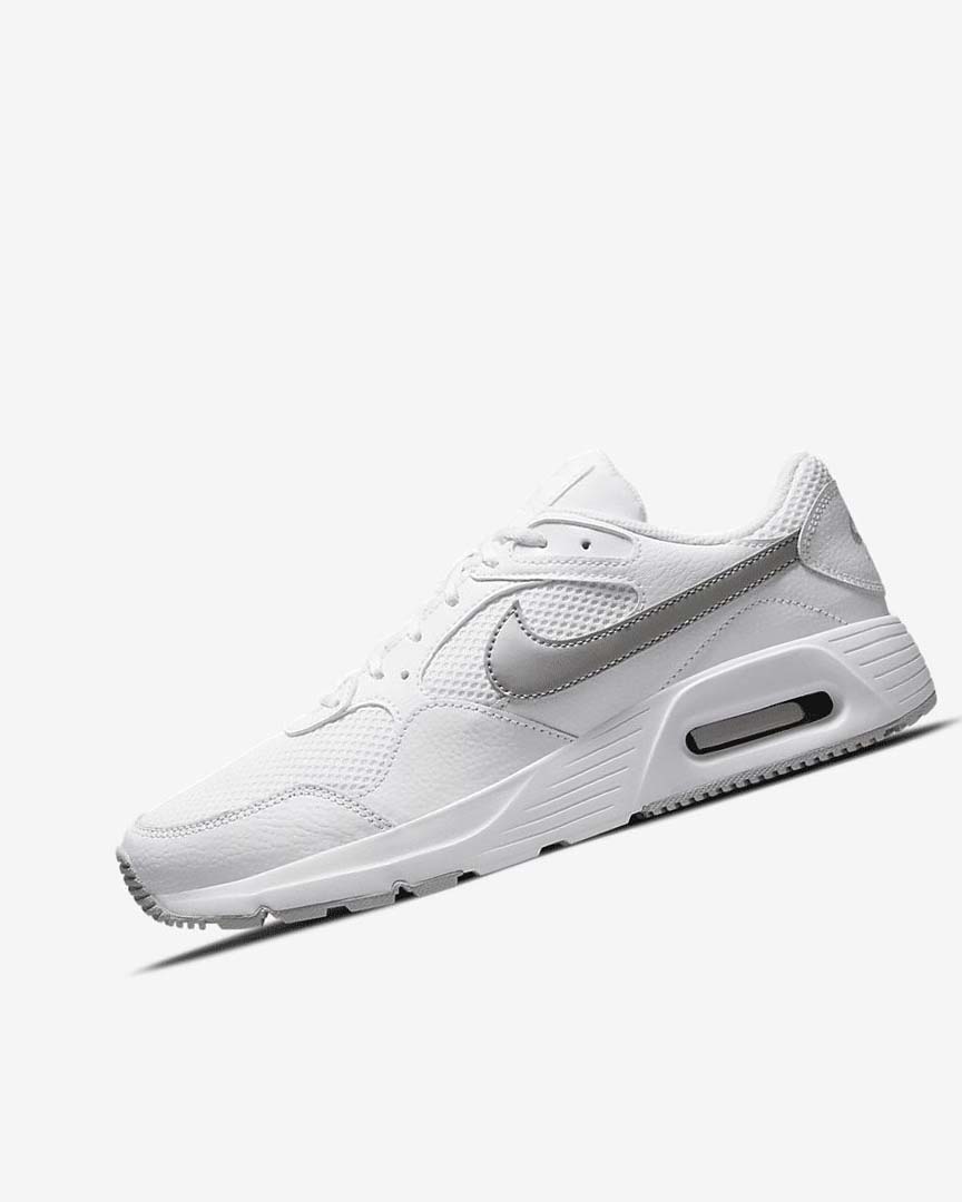 Nike Air Max SC Joggesko Dame Hvite Platina Metal Platina | NO4538