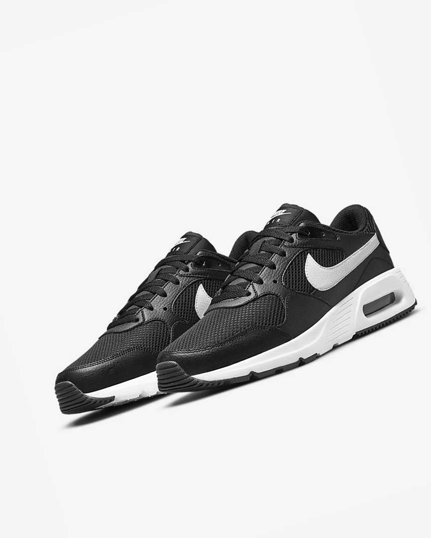 Nike Air Max SC Joggesko Herre Svarte Svarte Hvite | NO2599