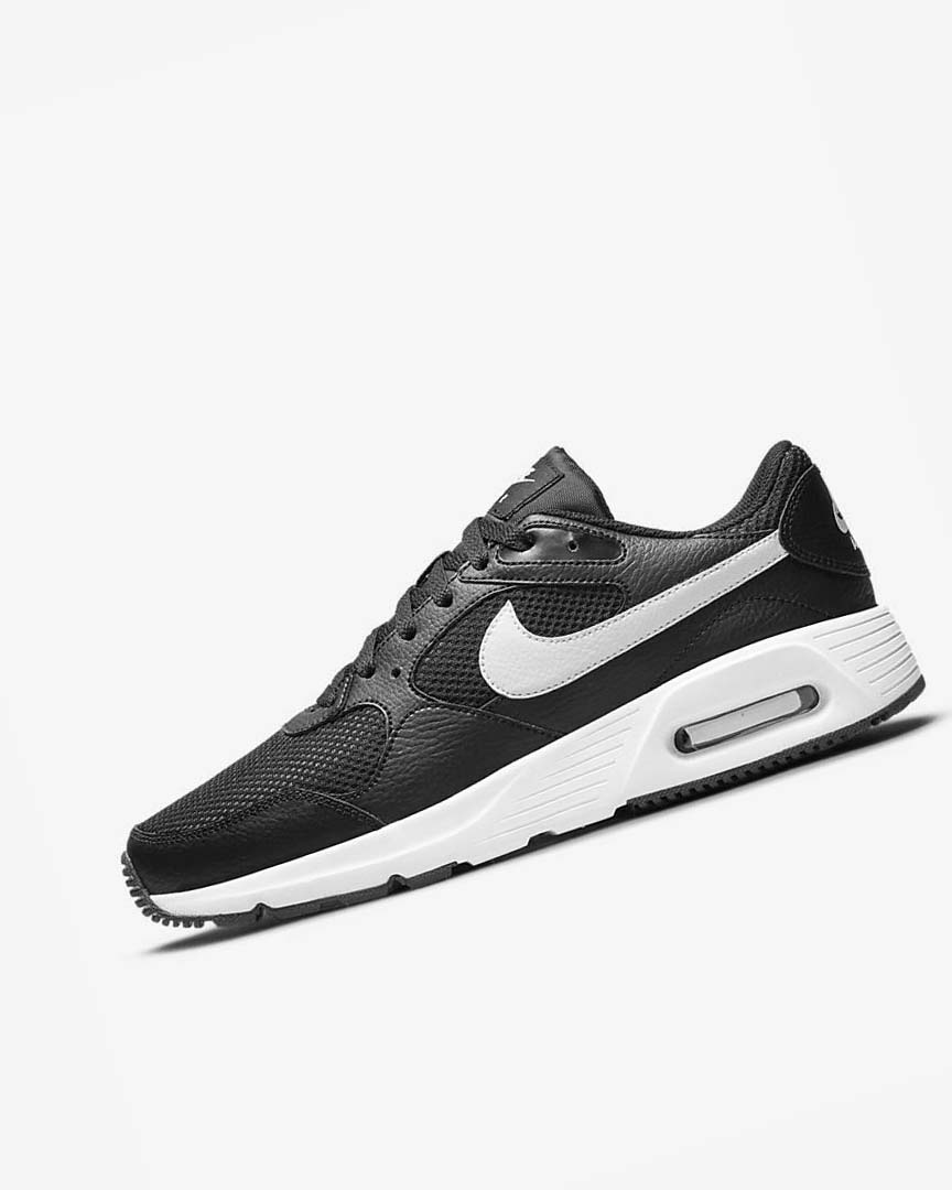 Nike Air Max SC Joggesko Herre Svarte Svarte Hvite | NO2599