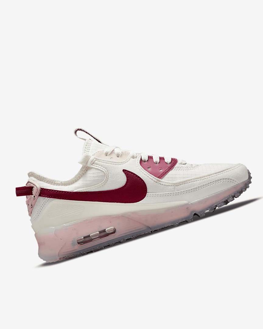 Nike Air Max Terrascape 90 Joggesko Dame Hvite Rosa Burgunder | NO5016