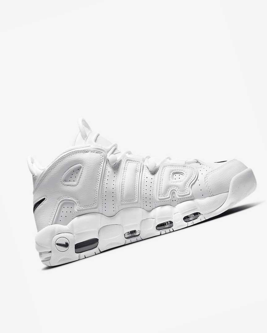 Nike Air More Uptempo '96 Basketsko Herre Hvite Hvite Marineblå | NO3068