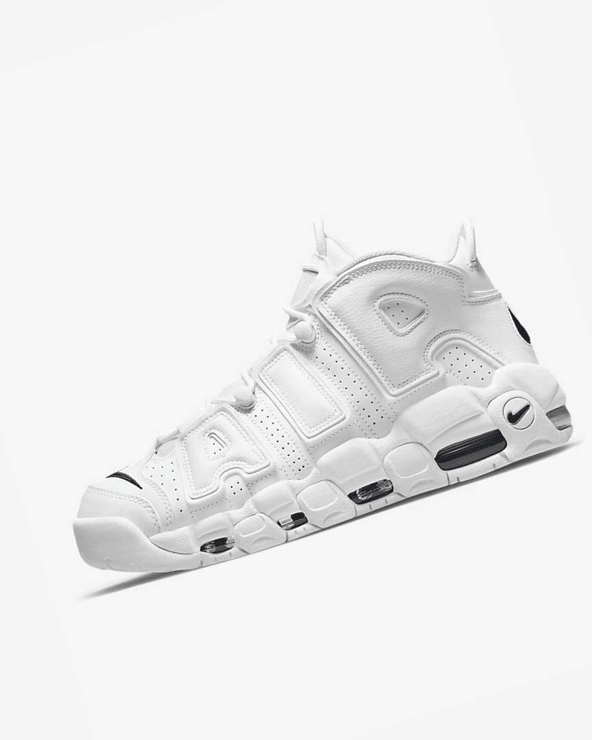 Nike Air More Uptempo \'96 Basketsko Herre Hvite Hvite Marineblå | NO3068