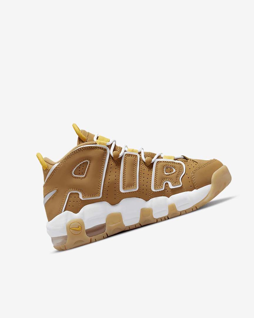 Nike Air More Uptempo Basketsko Gutt Brune Lyse Brune Hvite | NO3250