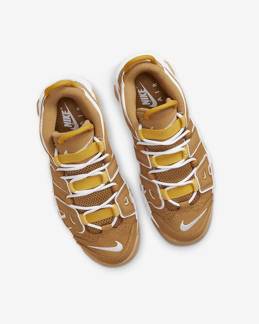 Nike Air More Uptempo Basketsko Gutt Brune Lyse Brune Hvite | NO3250