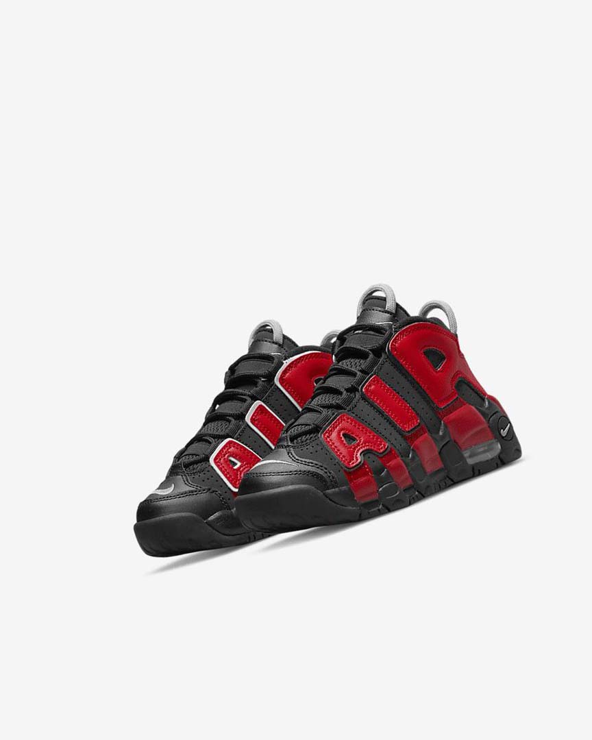 Nike Air More Uptempo Basketsko Gutt Svarte Marineblå Hvite Rød | NO5199