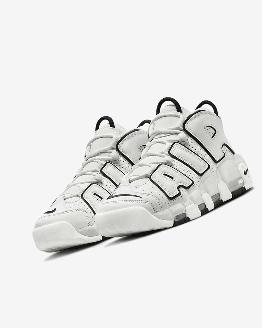 Nike Air More Uptempo Joggesko Dame Hvite Svarte | NO2575