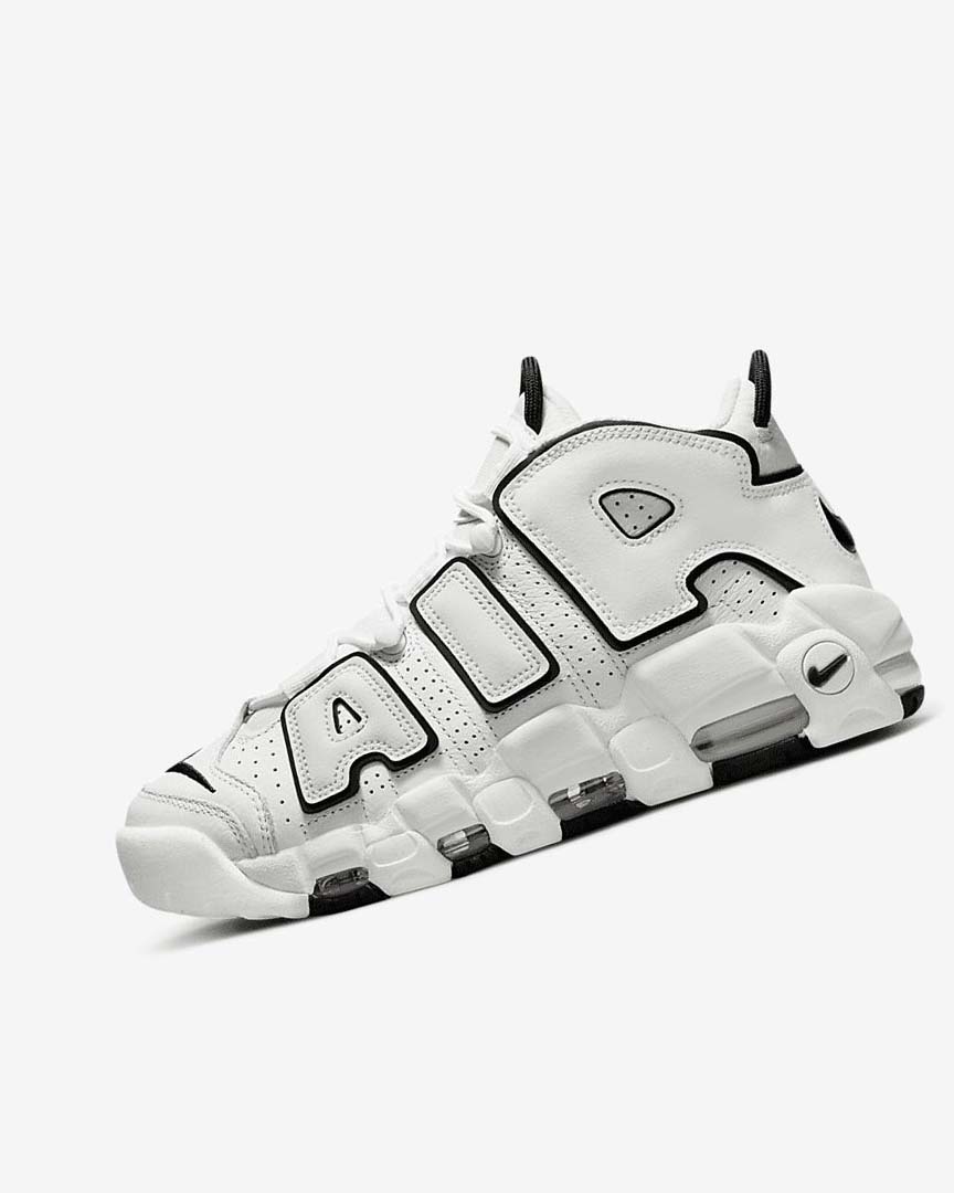 Nike Air More Uptempo Joggesko Dame Hvite Svarte | NO2575