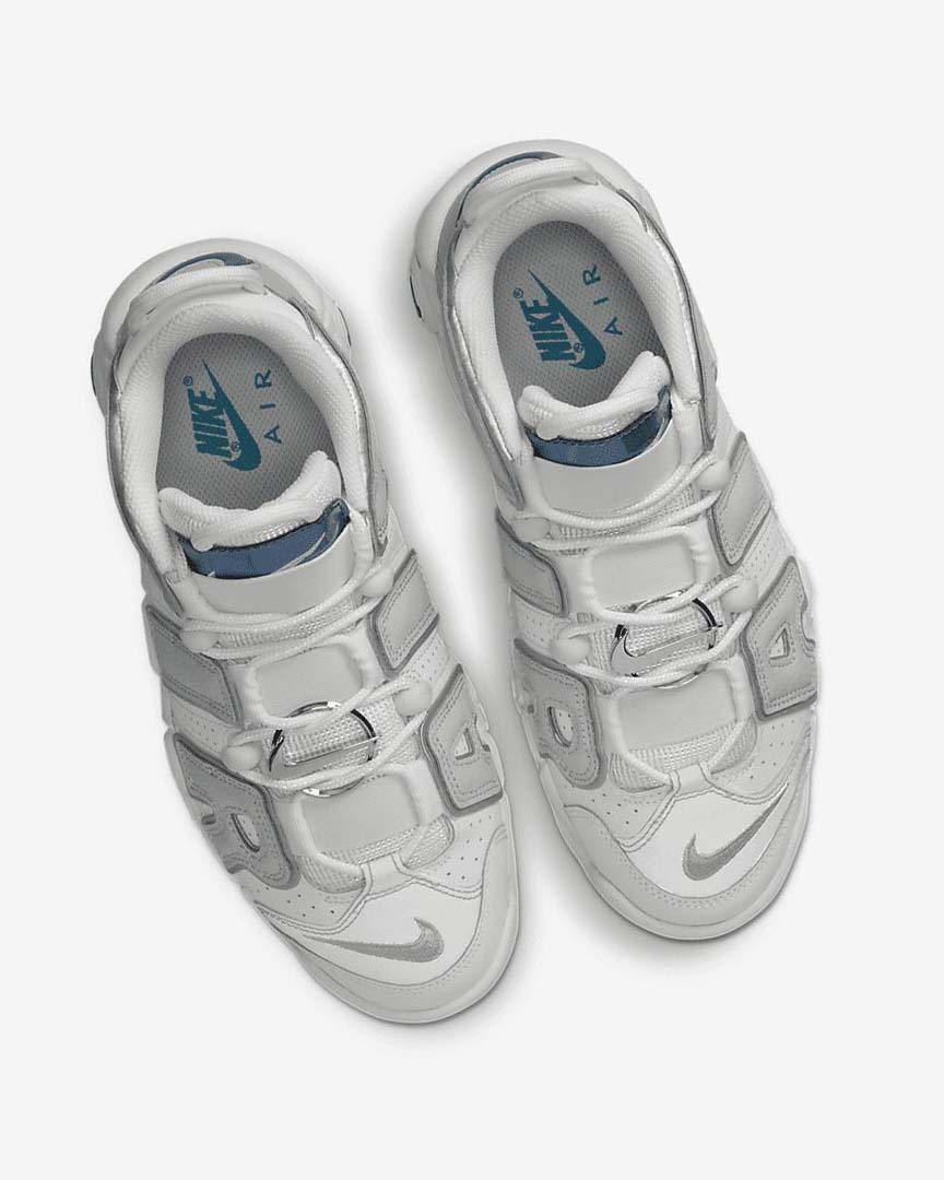 Nike Air More Uptempo Joggesko Dame Hvite Grå Grå | NO4568