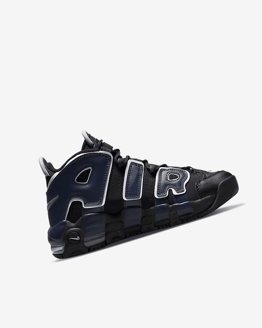 Nike Air More Uptempo Joggesko Jente Svarte Marineblå Hvite Rød | NO2915