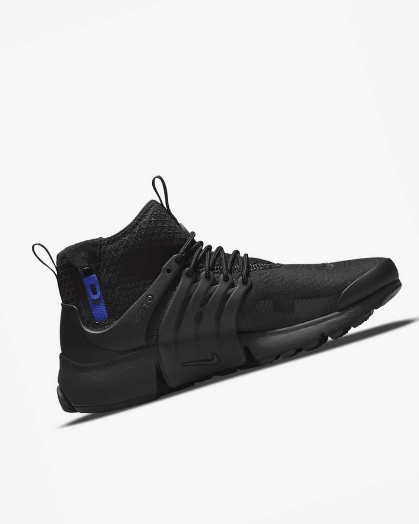 Nike Air Presto Mid Utility Fritidssko Herre Svarte Mørke Grå Blå Rød | NO4741