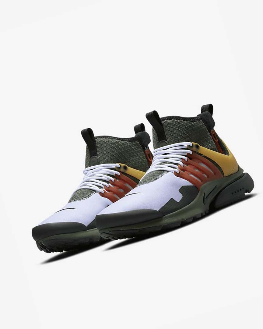 Nike Air Presto Mid Utility Fritidssko Herre Mørke Grå Grønn Svarte | NO5146