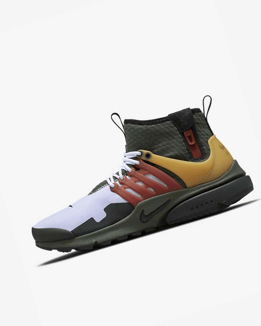 Nike Air Presto Mid Utility Fritidssko Herre Mørke Grå Grønn Svarte | NO5146