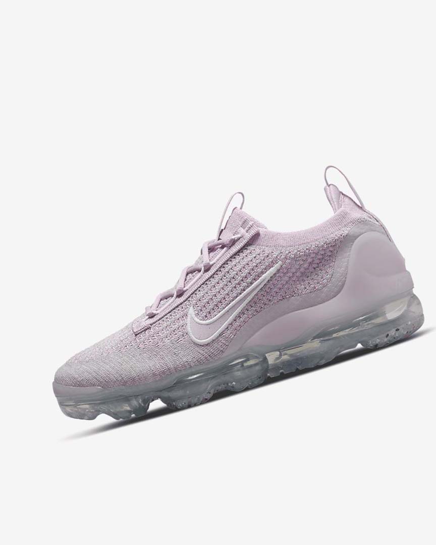 Nike Air VaporMax 2021 FK Joggesko Dame Lyse Rosa Hvite Metal Sølv Lilla | NO2328