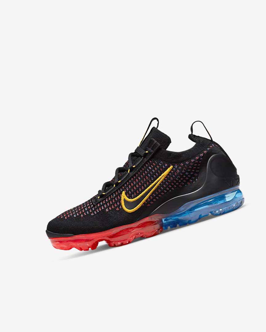 Nike Air VaporMax 2021 FK Joggesko Gutt Svarte Blå Lyse Rød Gull | NO2736