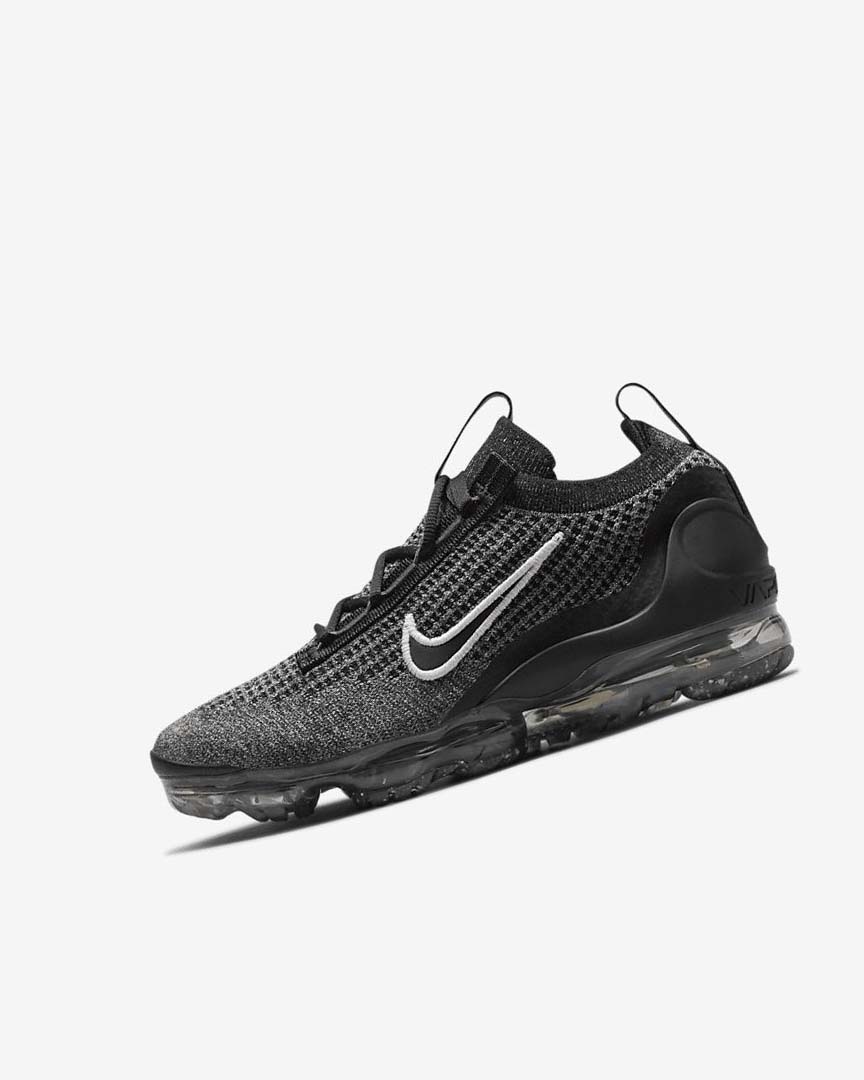 Nike Air VaporMax 2021 FK Joggesko Gutt Svarte Hvite Mørke Grå Svarte | NO2793