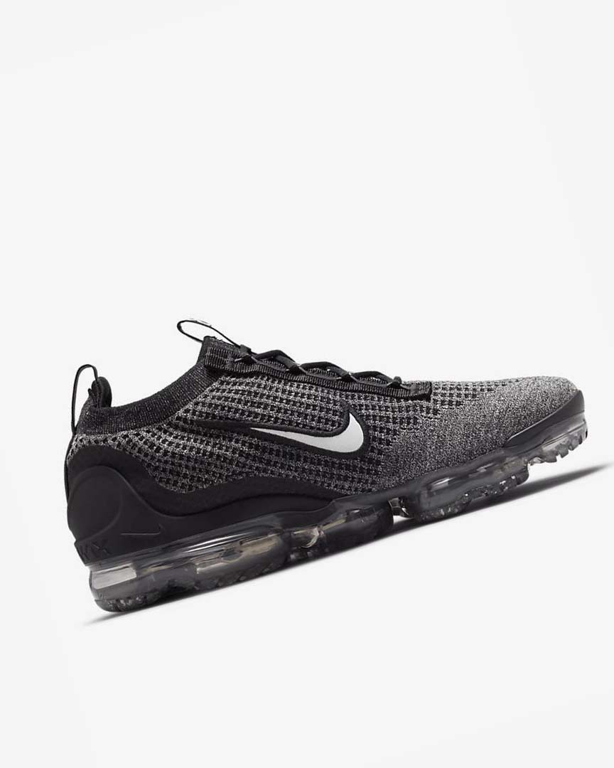 Nike Air VaporMax 2021 FK Joggesko Herre Svarte Hvite Mørke Grå Svarte | NO5073