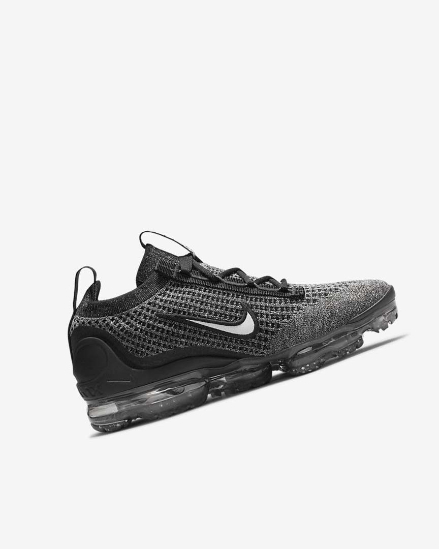 Nike Air VaporMax 2021 FK Joggesko Jente Svarte Hvite Mørke Grå Svarte | NO5105