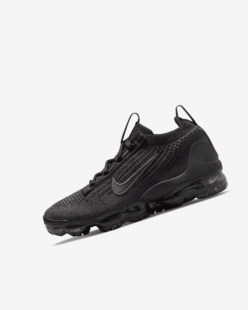 Nike Air VaporMax 2021 FK Joggesko Jente Svarte Svarte Mørke Grå Svarte | NO5247