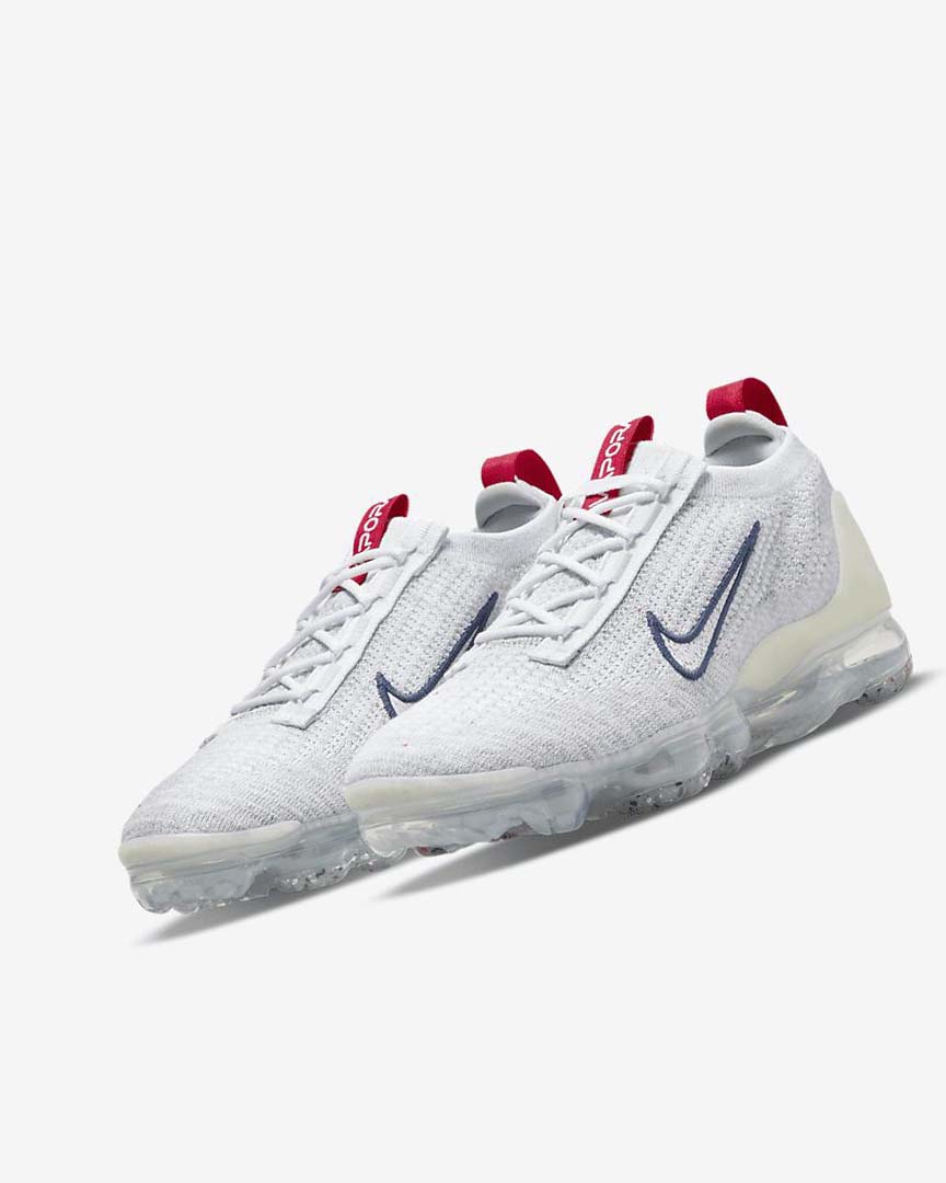 Nike Air VaporMax 2021 Flyknit Joggesko Dame Marineblå Hvite | NO2804