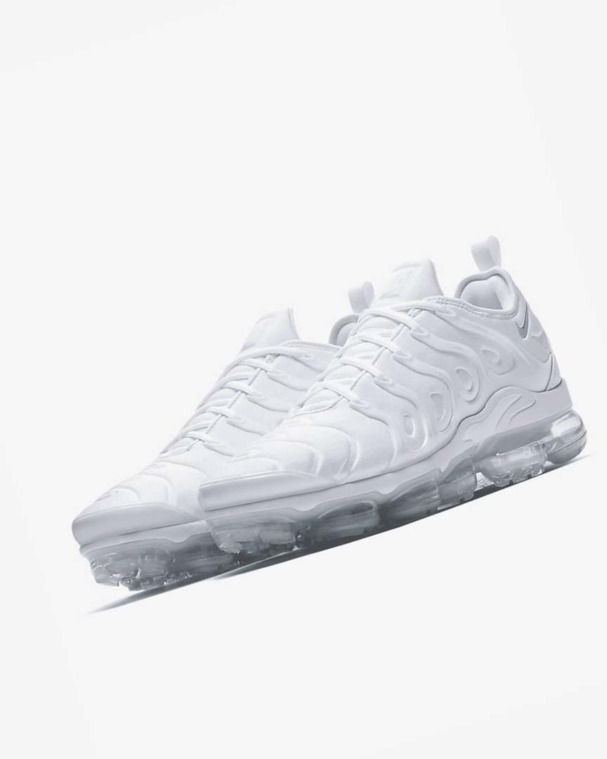 Nike Air VaporMax Plus Joggesko Herre Hvite Platina Hvite | NO5220