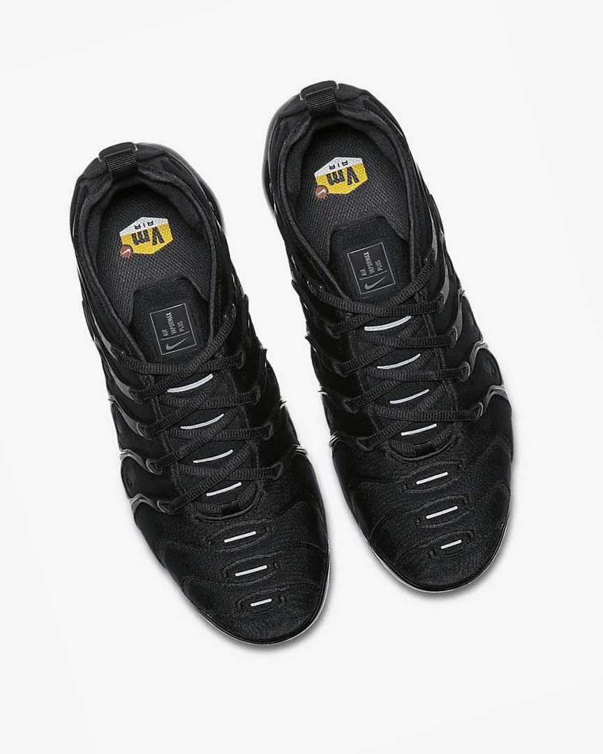 Nike Air VaporMax Plus Joggesko Herre Svarte Svarte Mørke Grå | NO4681