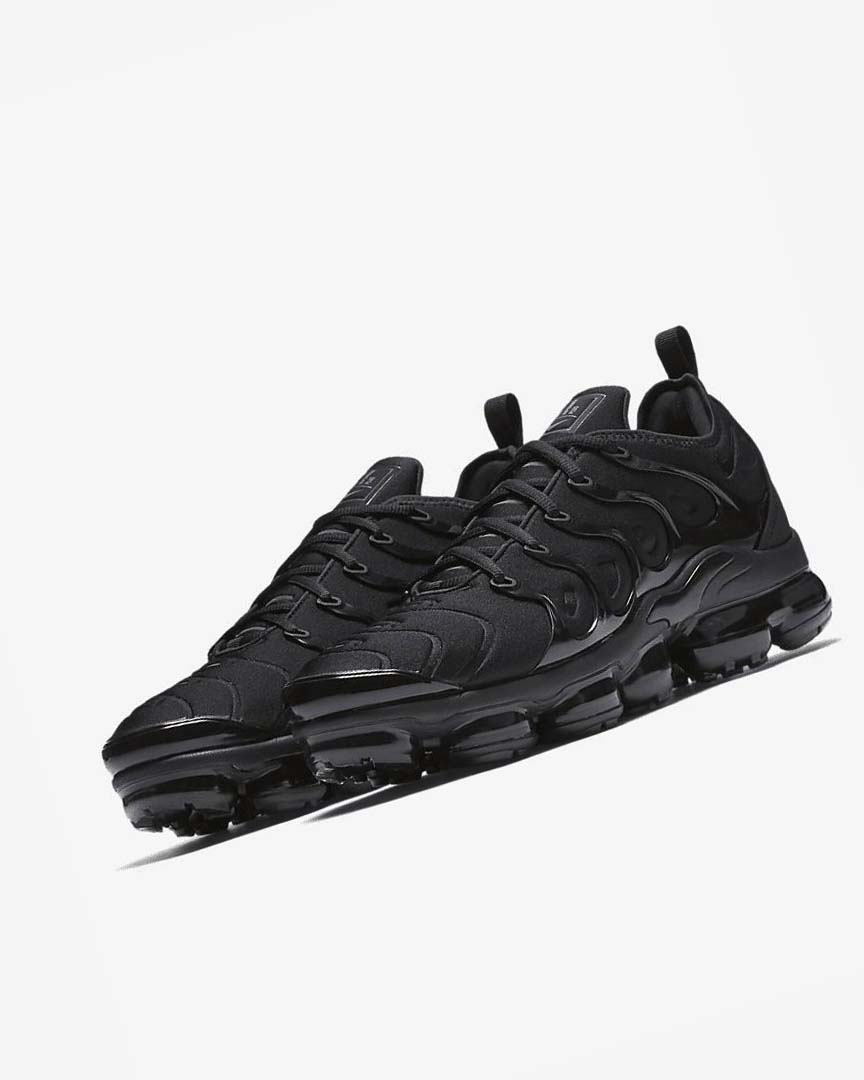 Nike Air VaporMax Plus Joggesko Herre Svarte Svarte Mørke Grå | NO4681