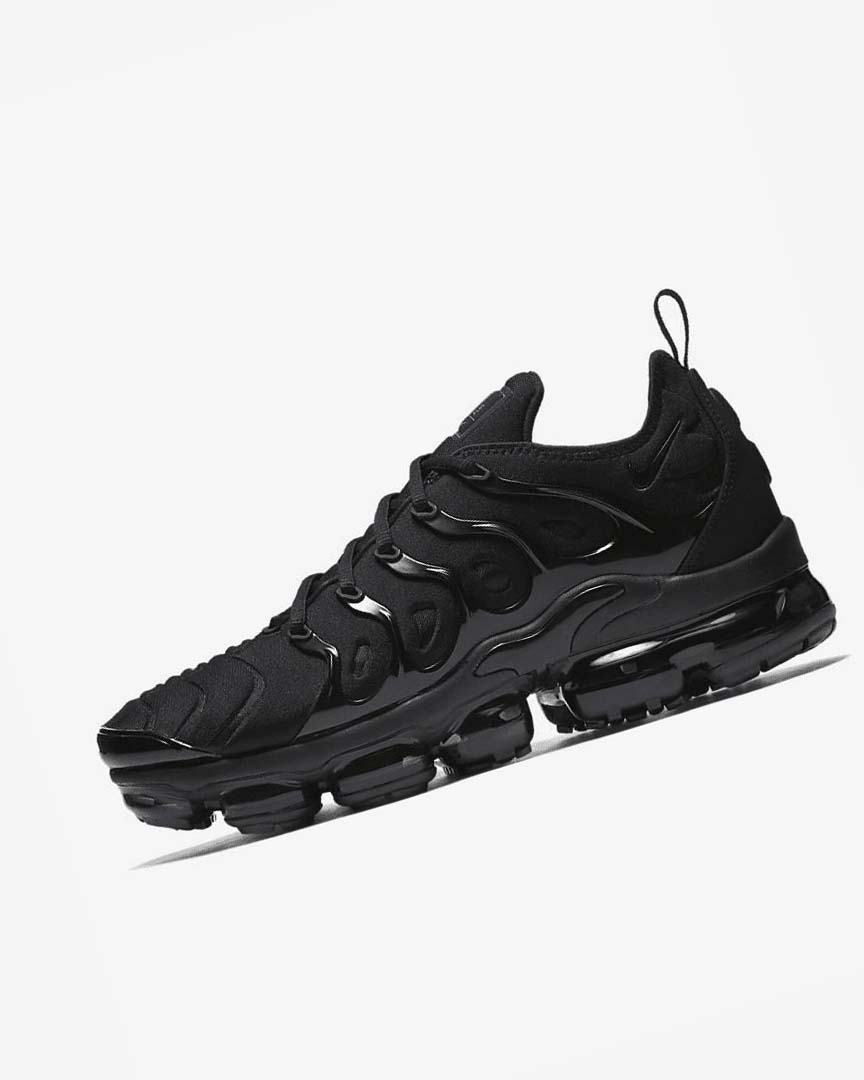 Nike Air VaporMax Plus Joggesko Herre Svarte Svarte Mørke Grå | NO4681