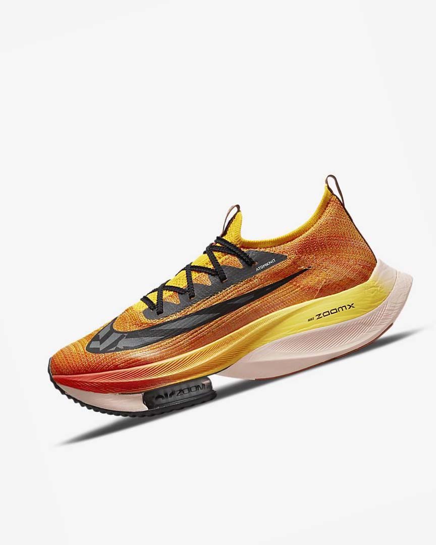 Nike Air Zoom Alphafly NEXT% Flyknit Ekiden Løpesko Vei Herre Oransje Oransje Svarte | NO3220