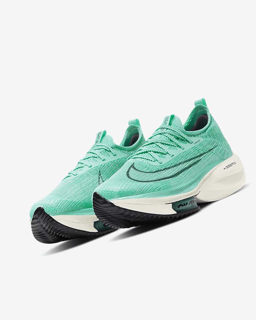 Nike Air Zoom Alphafly NEXT% Flyknit Løpesko Vei Dame Turkis Svarte Lyse Turkis Hvite | NO2896