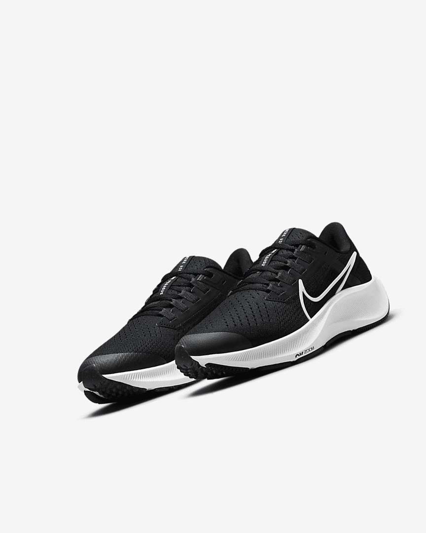 Nike Air Zoom Pegasus 38 Løpesko Vei Gutt Svarte Mørke Grå Hvite | NO2703