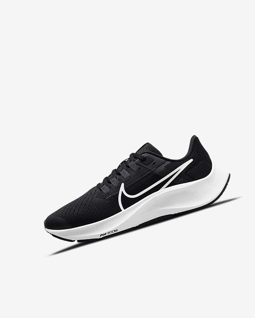 Nike Air Zoom Pegasus 38 Løpesko Vei Jente Svarte Mørke Grå Hvite | NO4823