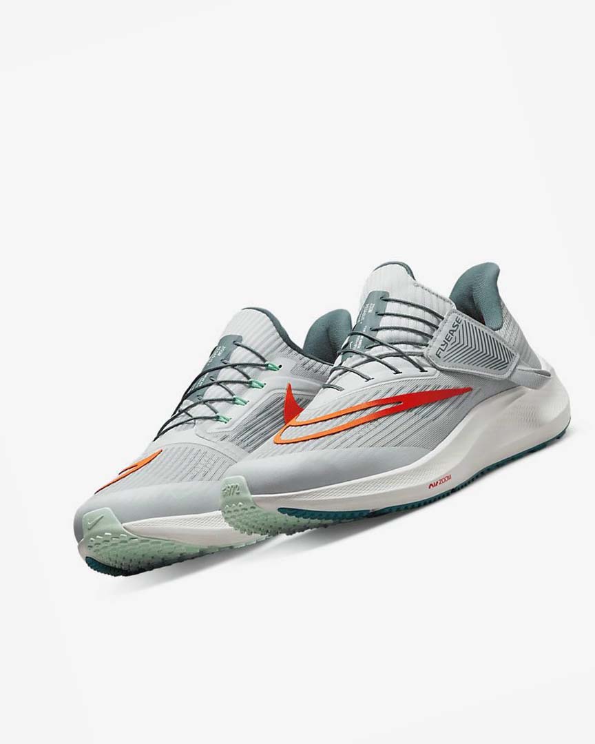 Nike Air Zoom Pegasus 39 FlyEase Løpesko Vei Herre Platina Oransje | NO4971