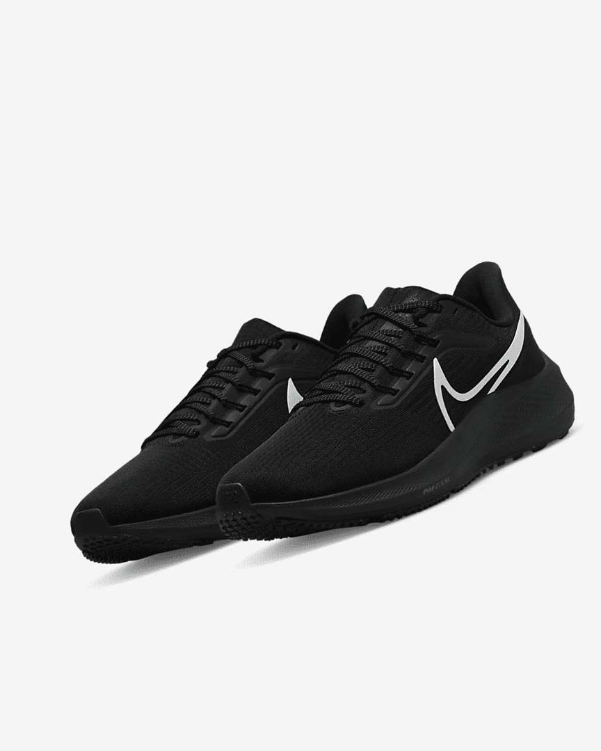 Nike Air Zoom Pegasus 39 Løpesko Vei Dame Svarte Svarte Sølv Svarte | NO2562