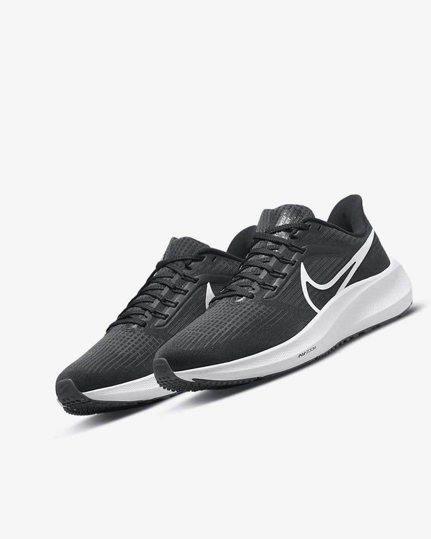 Nike Air Zoom Pegasus 39 Løpesko Vei Dame Svarte Mørke Grå Hvite | NO2776