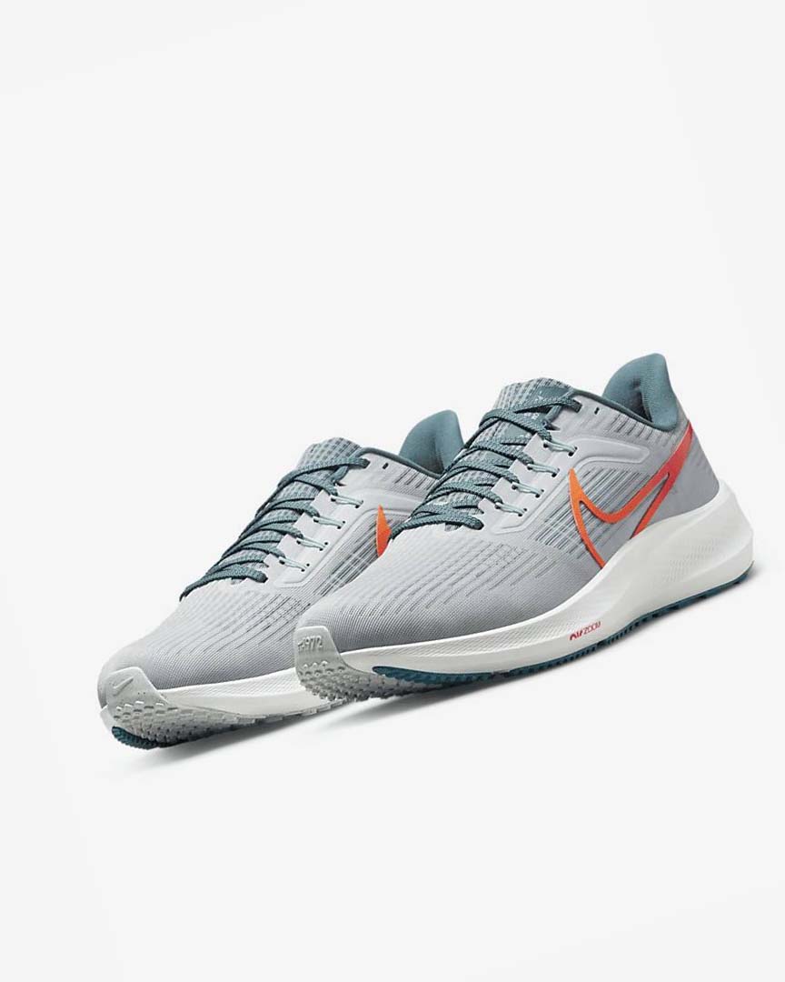 Nike Air Zoom Pegasus 39 Løpesko Vei Herre Platina Oransje | NO2367