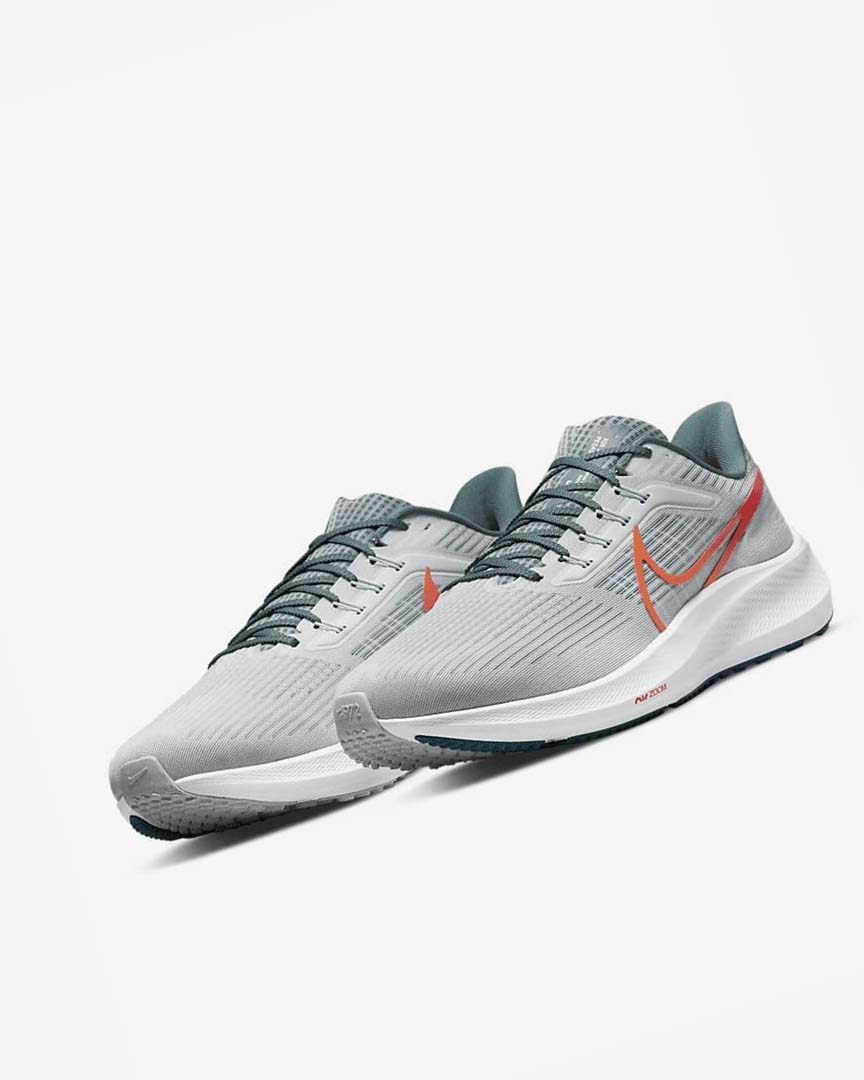 Nike Air Zoom Pegasus 39 Løpesko Vei Herre Platina Oransje | NO5423