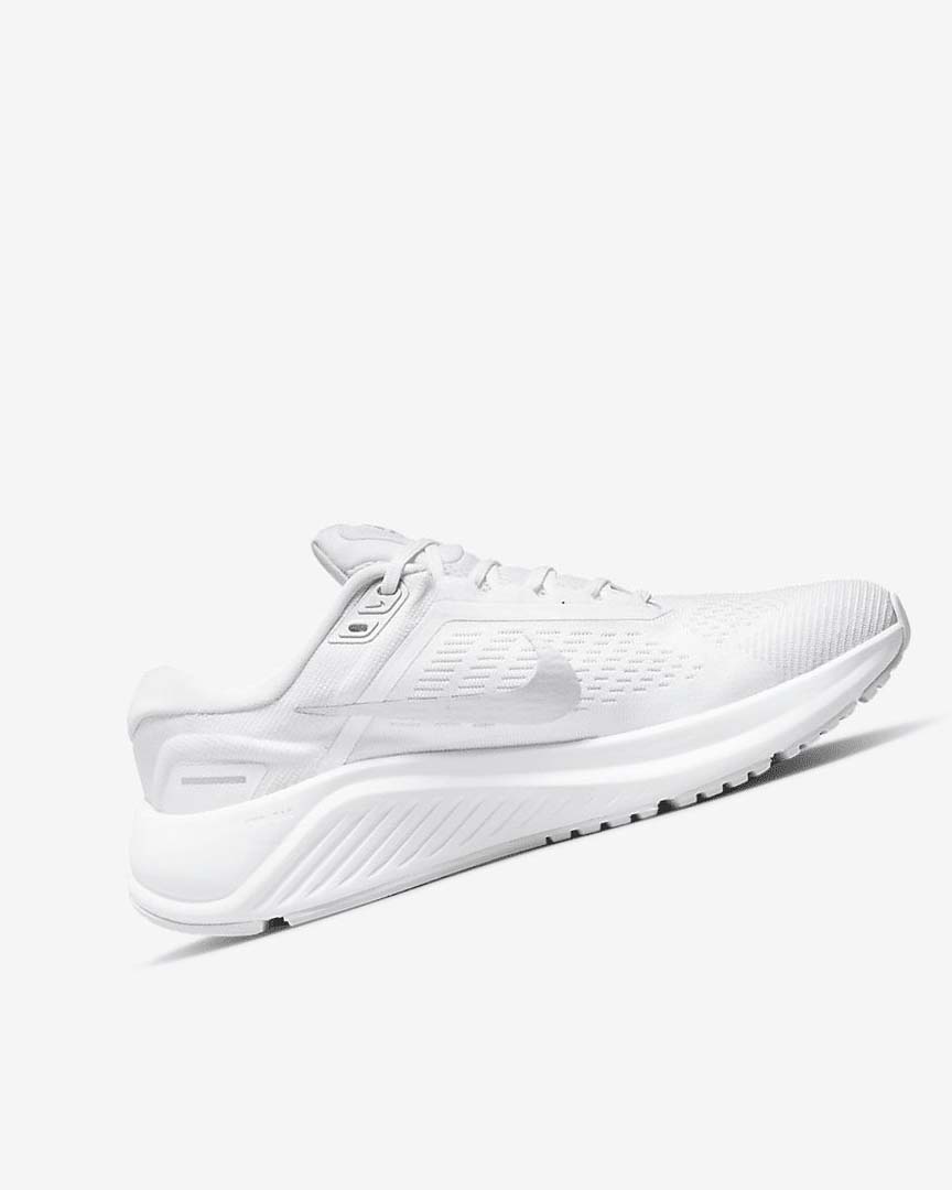 Nike Air Zoom Structure 24 Løpesko Vei Dame Hvite Platina Platina Metal Sølv | NO2669