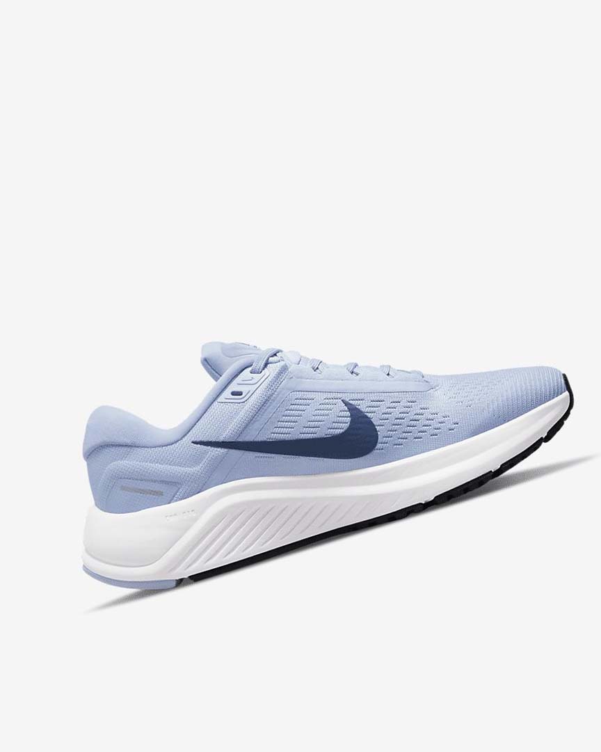 Nike Air Zoom Structure 24 Løpesko Vei Dame Lyse Blå Hvite Marineblå Marineblå | NO4606