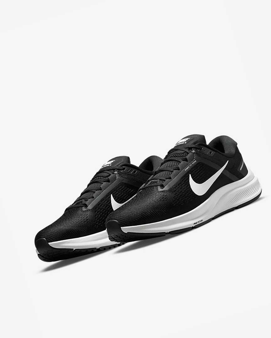 Nike Air Zoom Structure 24 Løpesko Vei Herre Svarte Hvite | NO5170