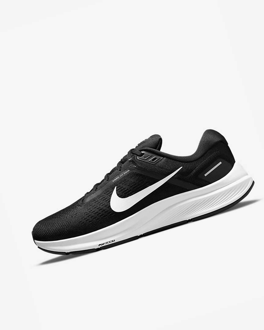 Nike Air Zoom Structure 24 Løpesko Vei Herre Svarte Hvite | NO5170