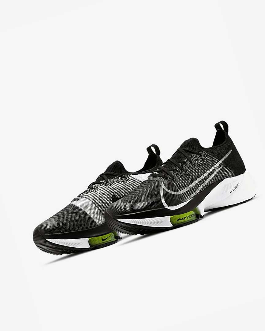 Nike Air Zoom Tempo NEXT% Løpesko Vei Herre Svarte Hvite | NO3071