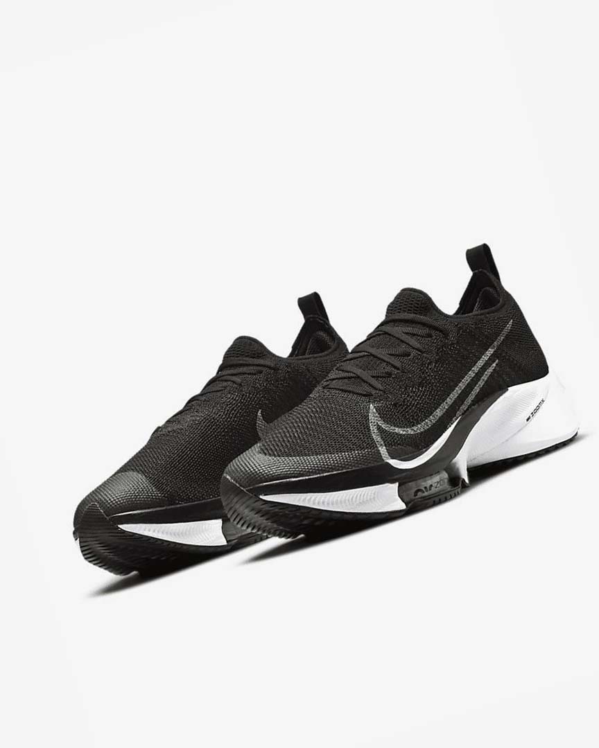 Nike Air Zoom Tempo NEXT% Løpesko Vei Herre Svarte Mørke Grå Platina Hvite | NO5452