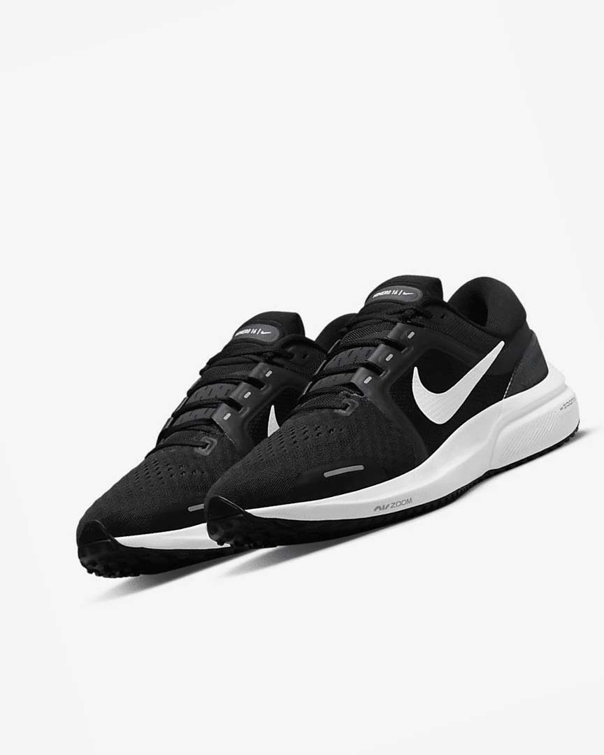 Nike Air Zoom Vomero 16 Løpesko Vei Herre Svarte Mørke Grå Hvite | NO2409