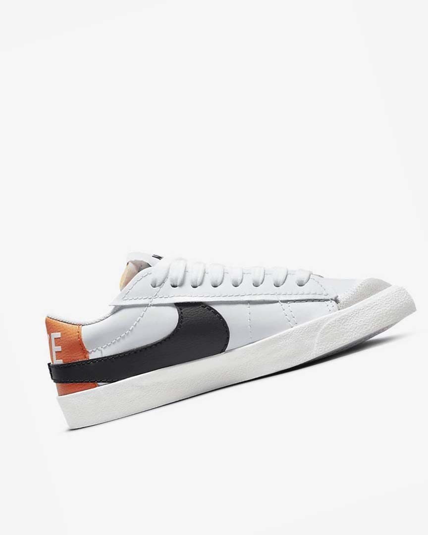 Nike Blazer Low '77 Jumbo Joggesko Herre Hvite Hvite Oransje Svarte | NO4747