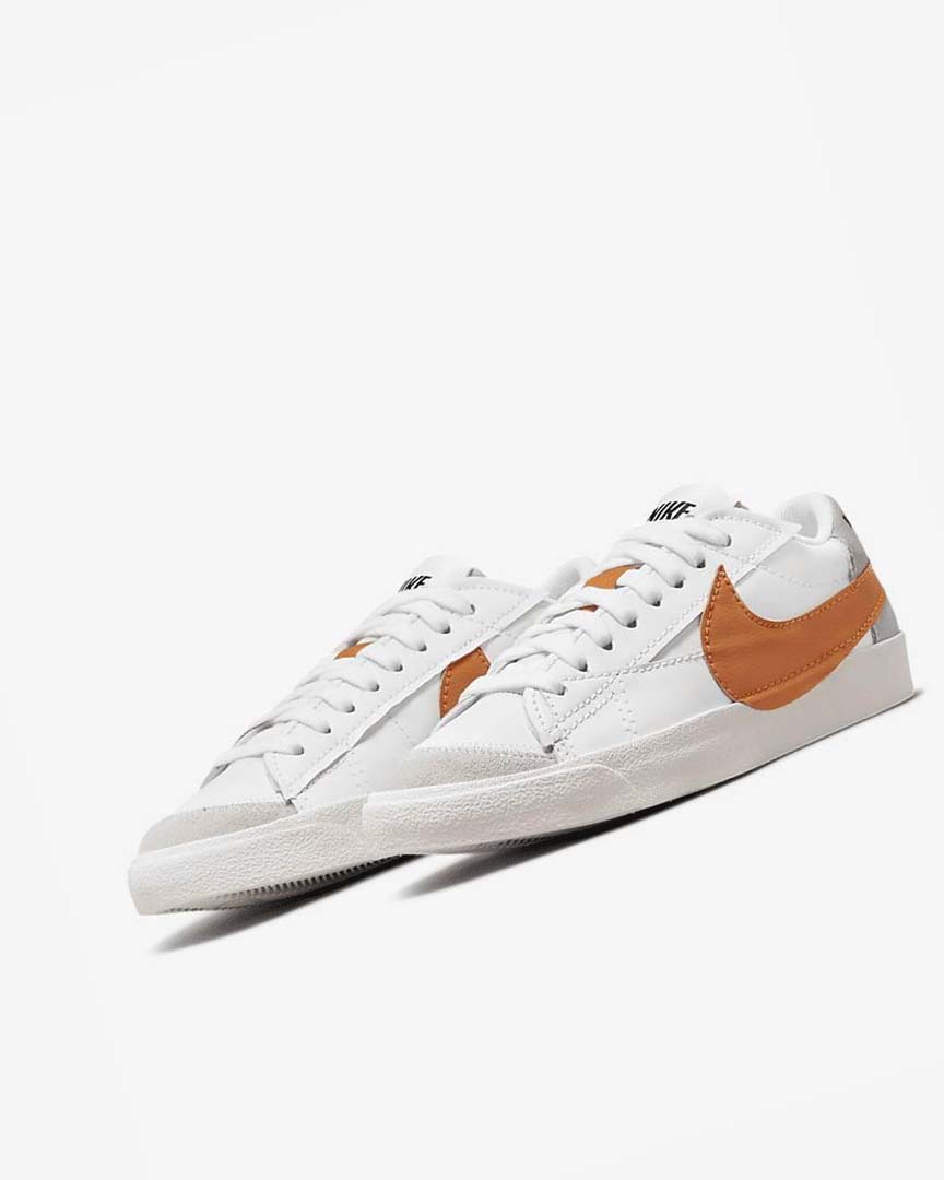 Nike Blazer Low '77 Jumbo Joggesko Herre Hvite Grå Oransje | NO5041