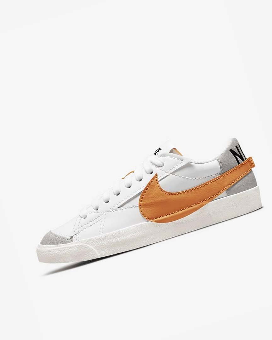 Nike Blazer Low \'77 Jumbo Joggesko Herre Hvite Grå Oransje | NO5041