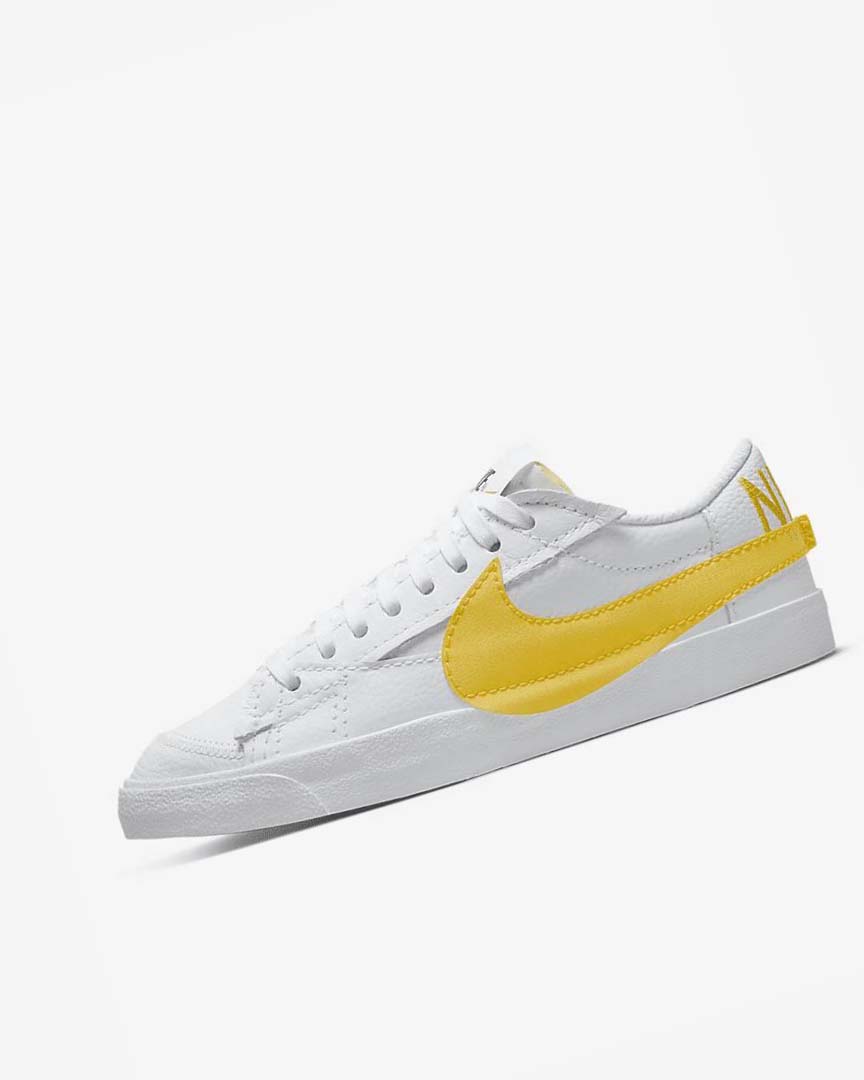 Nike Blazer Low Jumbo Joggesko Herre Hvite Svarte Oransje | NO4675