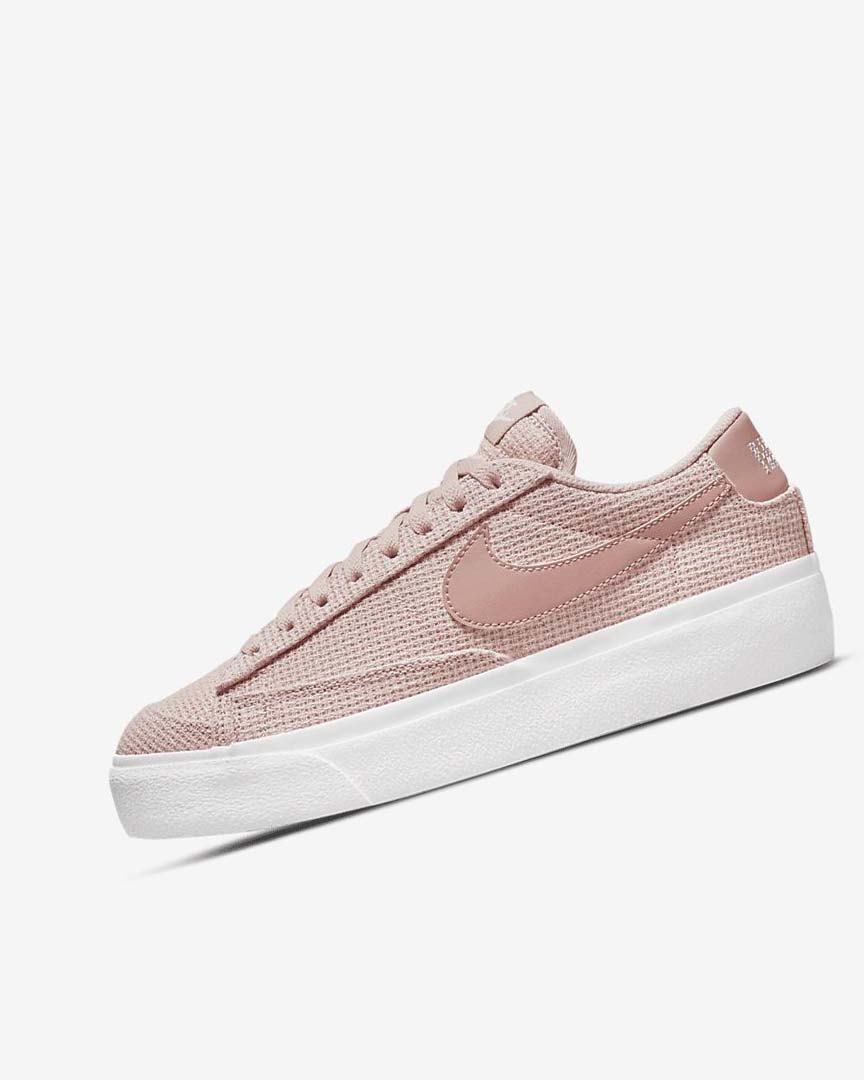 Nike Blazer Low Platform Joggesko Dame Rosa Hvite Rosa Rosa | NO5310