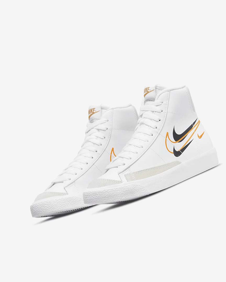 Nike Blazer Mid '77 Joggesko Gutt Hvite Svarte Hvite | NO2365